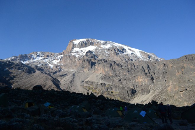 le Kibo vu du Barranco camp
